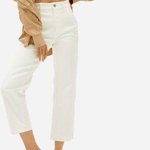 Everlane Straight Leg Crop, NWT, Size 00 (Bone White)